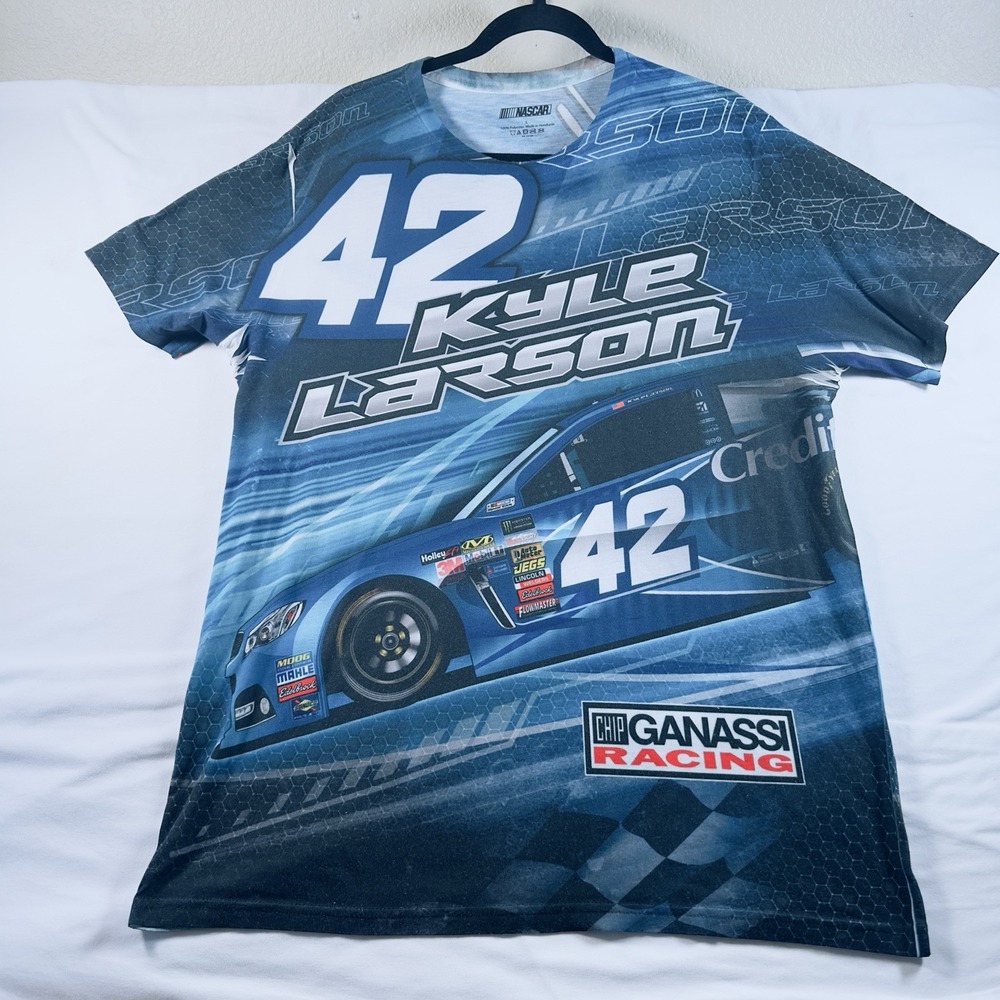 Kyle Larson 42 Nascar Racing Men Large Chip Ganassi Racing Full Graphic